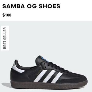 ADIDAS SAMBA OG MENS BLACK/WHITE 10.5